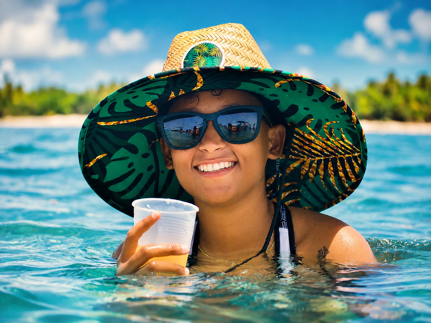 Sesión fotográfica en barco y playa de Punta Cana